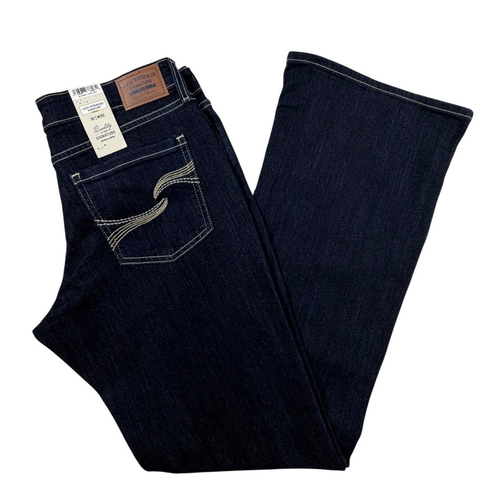 NWT Signature‎ Gold by Levi Strauss True Boot Flare Jeans Womens 10 W30